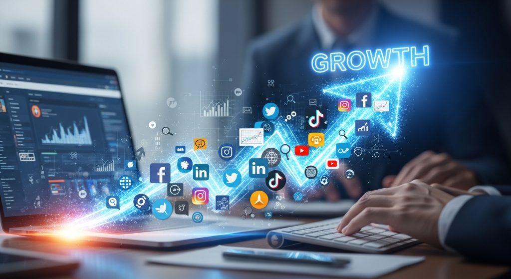 Social Media Marketing for Growth by srkshazu